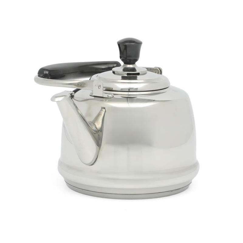 Martha Stewart Kingstree 1.9qt Stainless Steel Whistling Teakettle w/ Lid - Electrolysis Interior & Exterior - Bakelite Handle - Gift Box