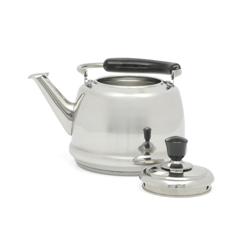 Martha Stewart Kingstree 1.9qt Stainless Steel Whistling Teakettle w/ Lid - Electrolysis Interior & Exterior - Bakelite Handle - Gift Box