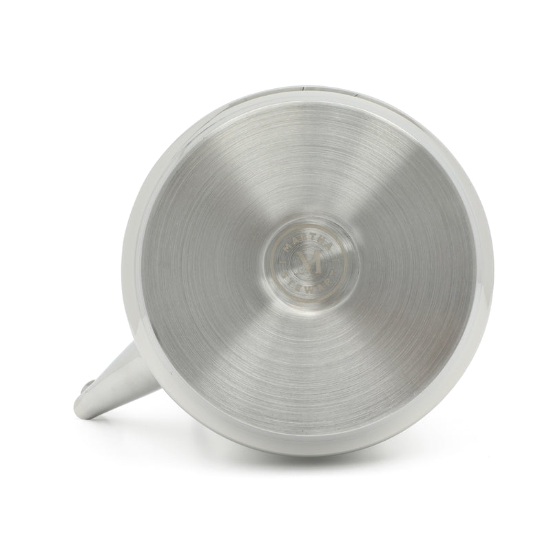 Martha Stewart Kingstree 1.9qt Stainless Steel Whistling Teakettle w/ Lid - Electrolysis Interior & Exterior - Bakelite Handle - Gift Box