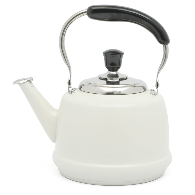 Martha Stewart Kingstree 1.9qt Stainless Steel Whistling Teakettle w/ Lid - Electrolysis Interior & Exterior - Bakelite Handle - Gift Box