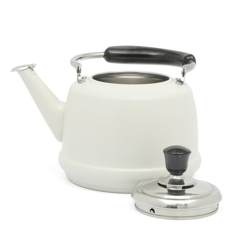 Martha Stewart Kingstree 1.9qt Stainless Steel Whistling Teakettle w/ Lid - Electrolysis Interior & Exterior - Bakelite Handle - Gift Box