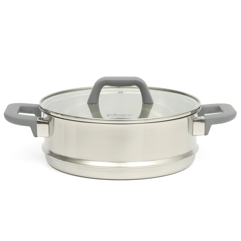 Oster Beauford 9 pc Stainless Steel Cookware Set - Soft Touch Handle - Gift Box
