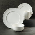 Gibson Elite Pascale 16pc Bone China Dinnerware Set - Brown Box