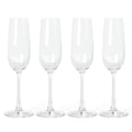 Martha Stewart Vivica 4pc 7.3oz Stemmed Flute Glass Set - Clear - Open Window Gift Box