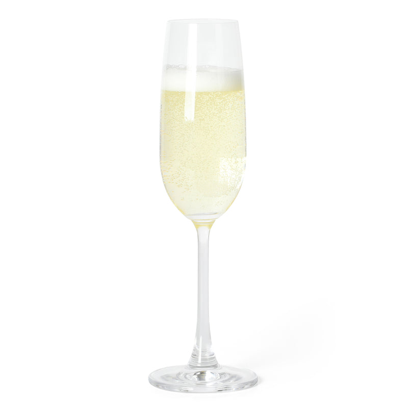 Martha Stewart Vivica 4pc 7.3oz Stemmed Flute Glass Set - Clear - Open Window Gift Box