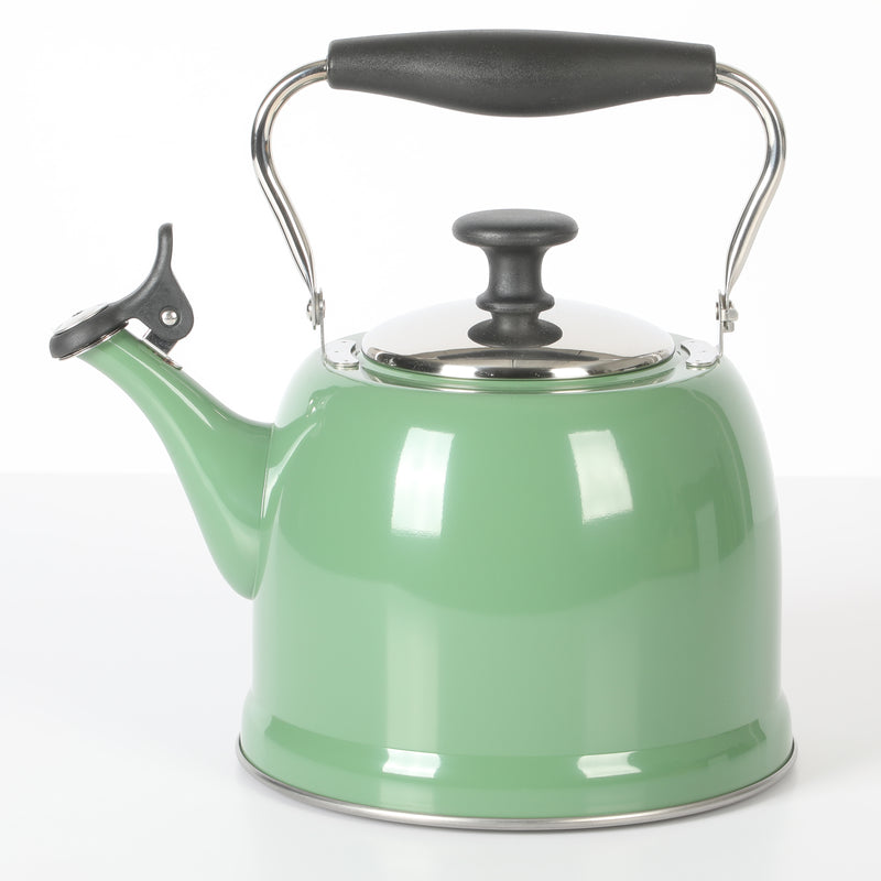 Martha Stewart Everyday Lily Pond 2.2qt Stainless Steel Tea Kettle w/ Lid - Nylon Handle - Encapsulated Base - Color Sleeve