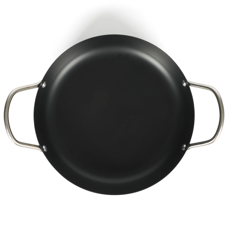 Oster Smithfire 11" Non-Stick Steel Paella Pan - Matte Black - Color Label