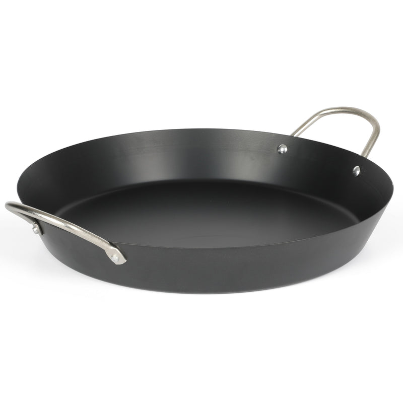Paellera Oster Smithfire de acero antiadherente de 16" - Negro mate - Etiqueta de color