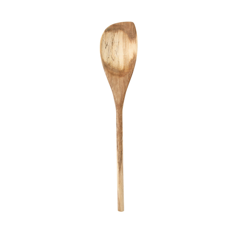 Gibson Home 12" Acacia Wood Corner Spoon - PDQ w/ Color Label