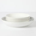 Gibson Home Great Essentials 5pc Pasta Bowl Set - White - Fine Ceramic - Gift Box