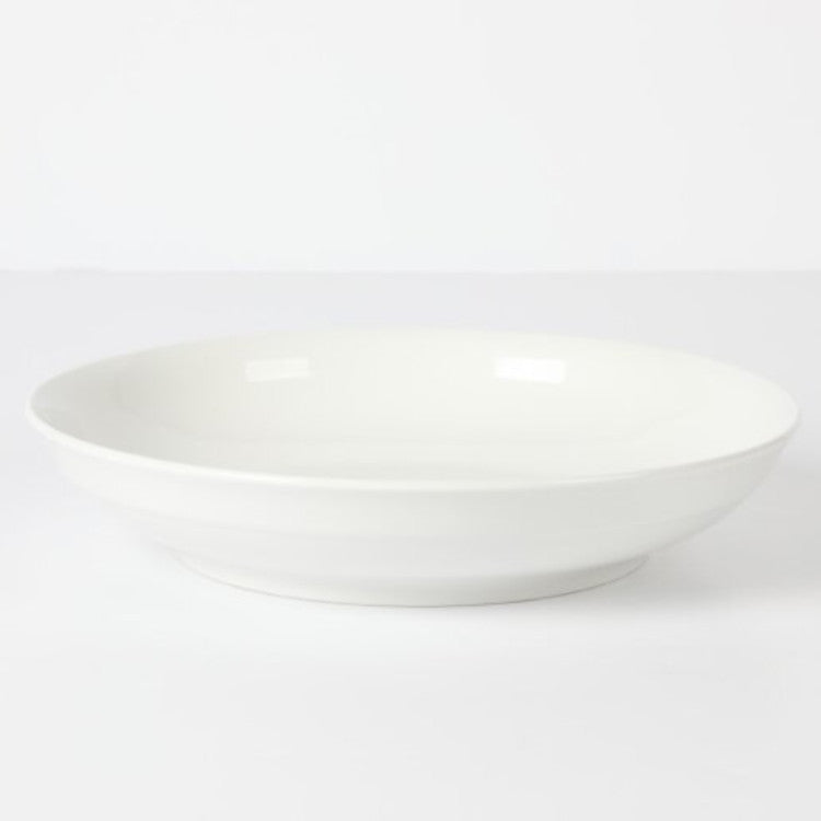 Gibson Home Great Essentials 2pc 11" Serving Bowl Set - White - Fine Ceramic - 4-Way Color Sleeve