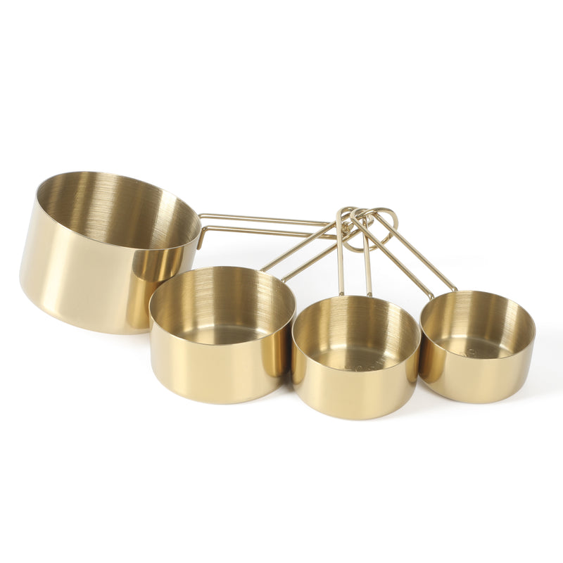 Martha Stewart Richburn Gold 4pc Stainless Steel Measuring Cups - Tie Card