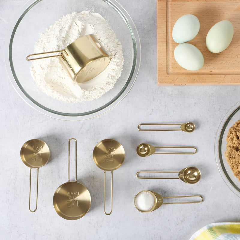 Martha Stewart Richburn Gold 4pc Stainless Steel Measuring Cups - Tie Card