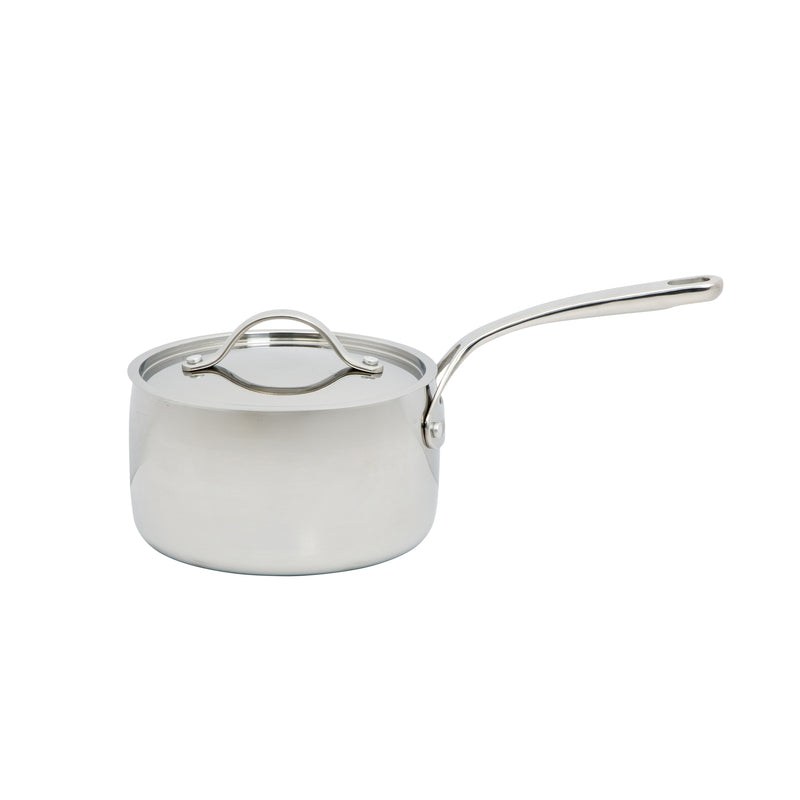 Bloomhouse 8pc Triply Stainless Steel Cookware Set - Grey Ceramic Interior- Gift Box w/ Remailer