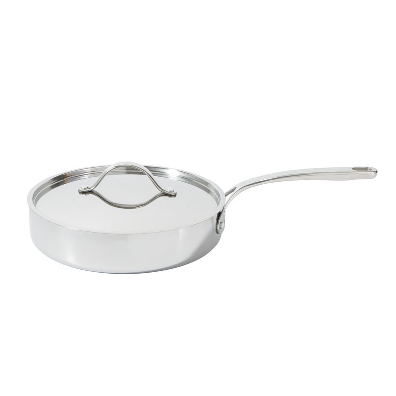Bloomhouse 8pc Triply Stainless Steel Cookware Set - Grey Ceramic Interior- Gift Box w/ Remailer
