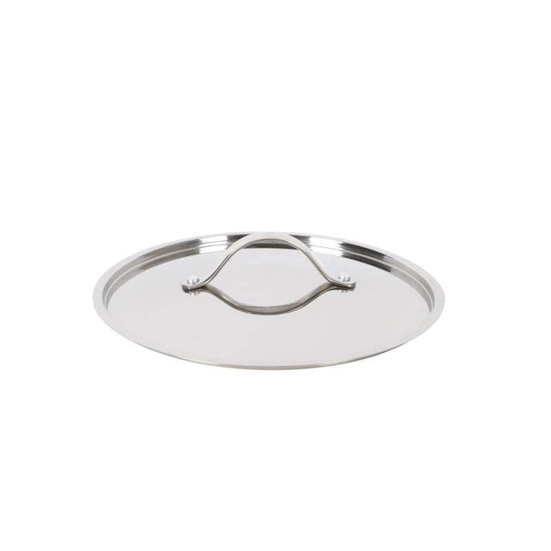 Bloomhouse 10" Triply Stainless Steel Frying Pan w/ Stainless Steel Lid - White Ceramic Interior - Gift Box w/ Remailer