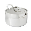 Bloomhouse 8qt Triply Stainless Steel Stock Pot W/ Stainless Steel Lid - White Ceramic Int - GBX w/ Remailer