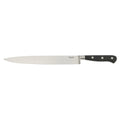 Martha Stewart Carverton 10" Stainless Steel Slicer - Black - Traditional Shape - ABS Forged Handle - Gift Box w/ Remailer