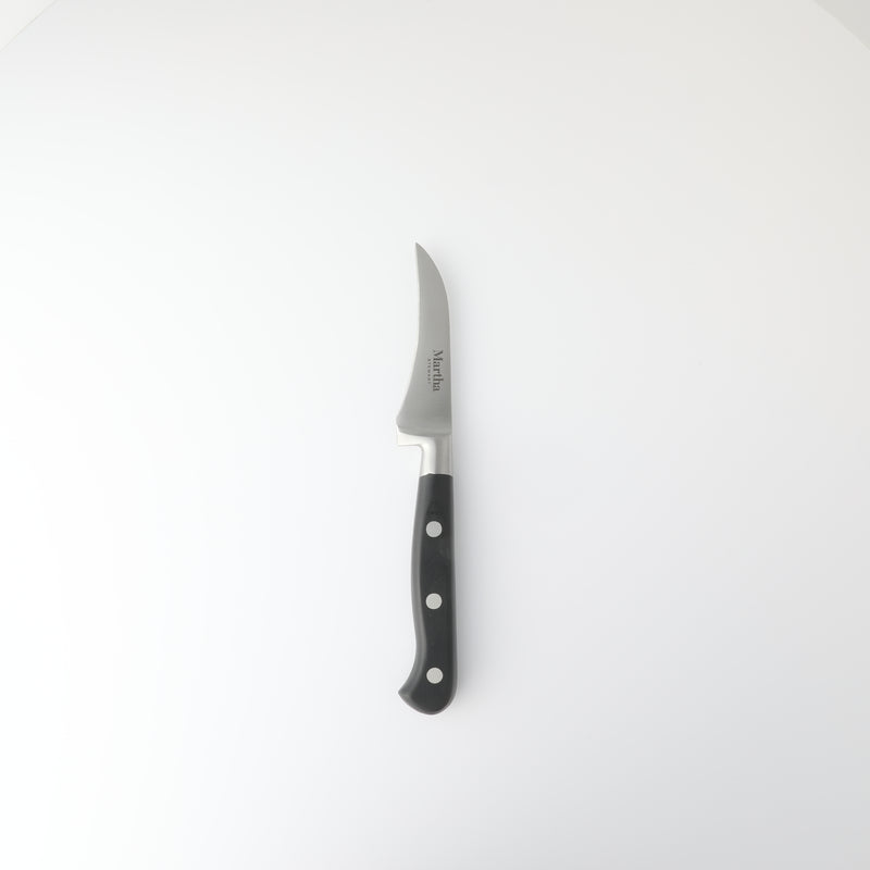 Martha Stewart Carverton 2pc Stainless Steel Tomato Knife & Bird Beak Knife - Black - Traditional Shape - ABS Forged Handle - Gift Box w/ Remailer