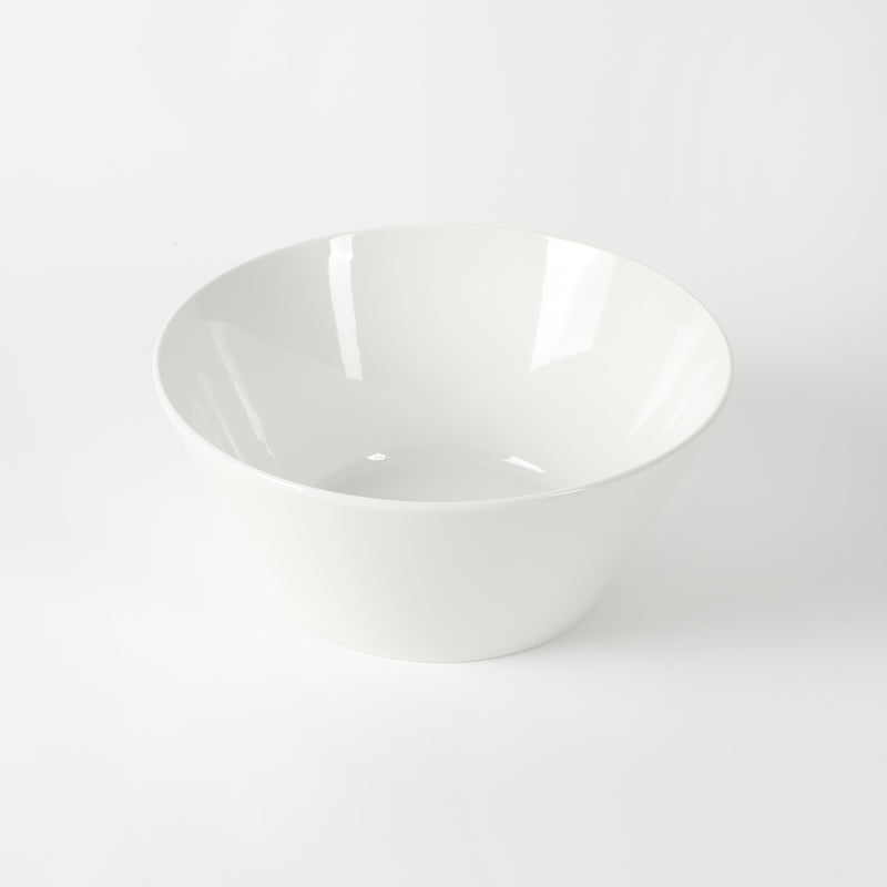 Gibson Home Great Essentials 9.4" Meal Bowl - White - Fine Ceramic - 4 Way Color Sleeve