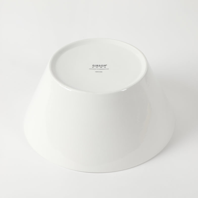 Gibson Home Great Essentials 9.4" Meal Bowl - White - Fine Ceramic - 4 Way Color Sleeve