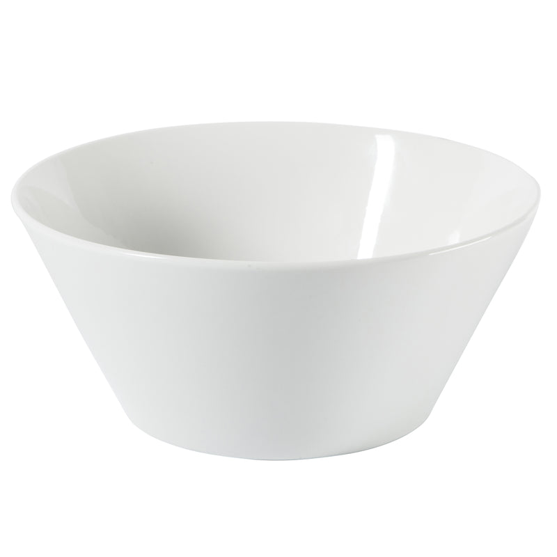 Gibson Home Great Essentials 9.4" Meal Bowl - White - Fine Ceramic - 4 Way Color Sleeve