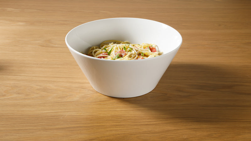 Gibson Home Great Essentials 9.4" Meal Bowl - White - Fine Ceramic - 4 Way Color Sleeve