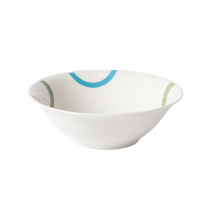 Gibson Home Green Loops 12pc Dinnerware Set -Decorated - Fine Ceramic - Gift Box