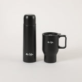 Mr. Coffee Javelin 2pc Stainless Steel 15.5oz Thermal & Stainless Steel 13.5oz Travel Mug Gift Set - Double Wall - PP - Open Window Gift Box