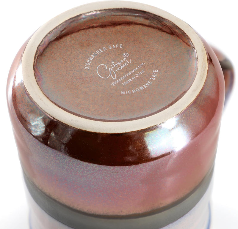 Gibson Home Copper Tonal 18oz Cup - Reactive - Stoneware - Open Stock