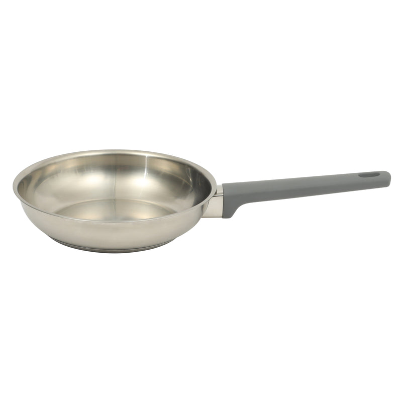 Oster Beauford 8" Stainless Steel Frying Pan - Soft Touch Handle - 5Ply Base - Color Sleeve