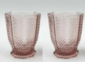 Martha Stewart Everyday Diamond Drop 2pc 10.5oz Glass DOF - Gift Box w/ Open Window