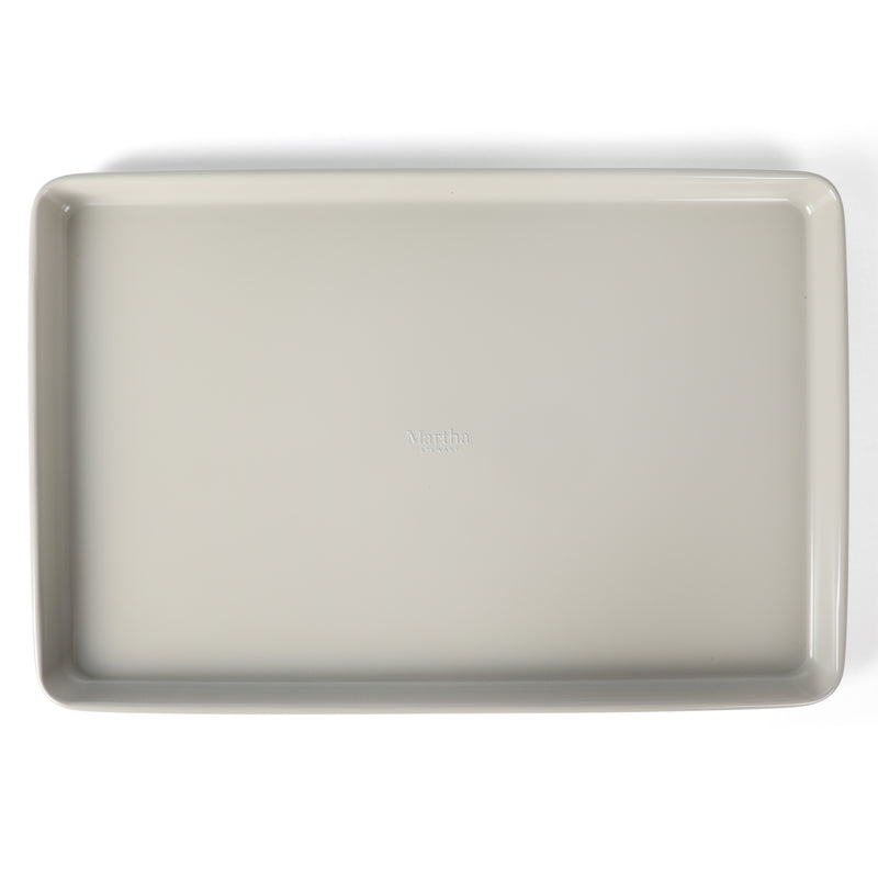 Martha Stewart Gallen 13" x 9" Carbon Steel Cookie Sheet - Cool Grey - Nonstick Interior - Color Label