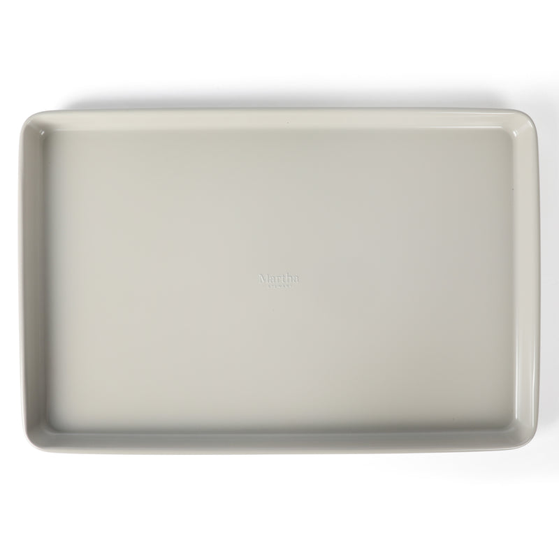 Martha Stewart Gallen 15" x 10" Carbon Steel Cookie Sheet - Cool Grey - Nonstick Interior - Color Label