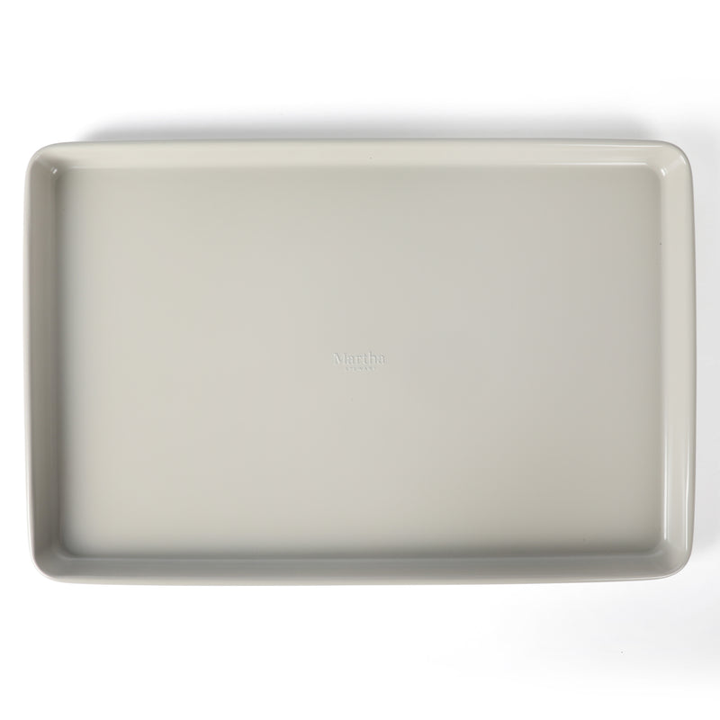 Martha Stewart Gallen 17" x 11" Carbon Steel Cookie Sheet - Cool Grey - Nonstick Interior - Color Label