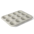 Martha Stewart Gallen 12 Cup Carbon Steel Muffin Pan - Cool Grey - Nonstick Interior - Color Label