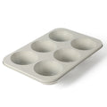 Martha Stewart Gallen 6 Cup Carbon Steel Muffin Pan - Cool Grey - Nonstick Interior - Color Label