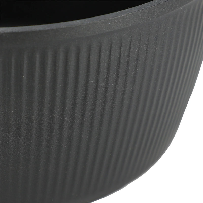 Oster Abbottsford 2.5qt Aluminum Saucepan w/ Flat Glass Lid - Matte Black Stripe - Nonstick - CD Bottom - Stainless Steel Gold Handle - Color Sleeve