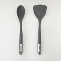 Oster Ridgecrest 2pc 14" Turner & Spoon - Grey - Silicone / Nylon - Tie Card