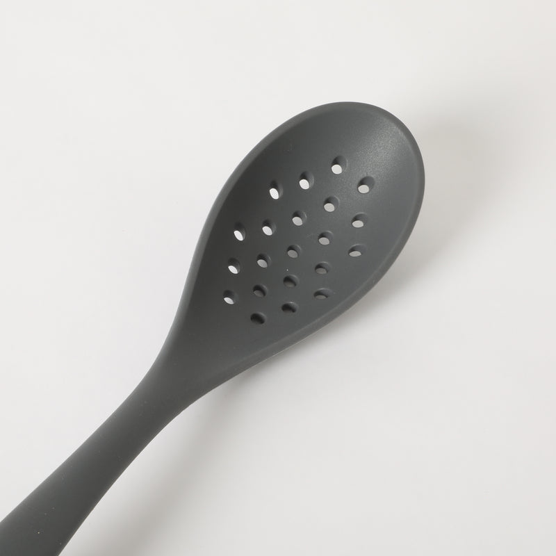 Oster Ridgecrest 2pc 14" Slotted Turner & Slotted Spoon - Grey - Silicone / Nylon - Tie Card