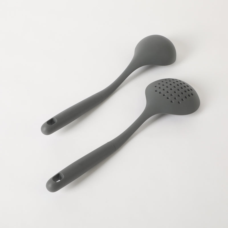 Oster Ridgecrest 2pc 14" Skimmer & Ladle - Silicone / Nylon - Tie Card