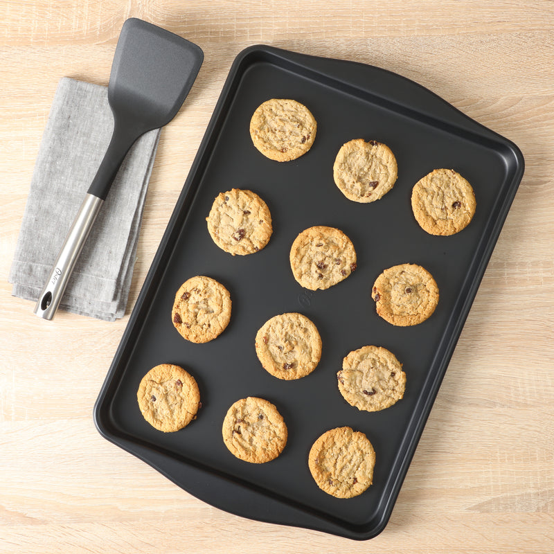 Oster Teston 18" X 13" Carbon Steel Cookie Sheet - Matte Black - Color Label