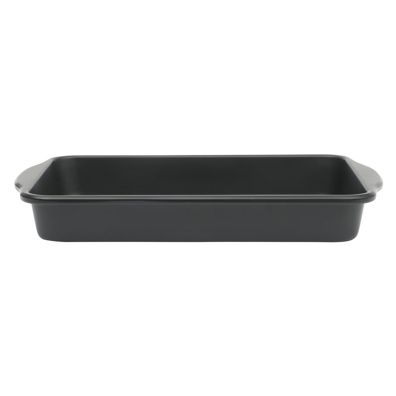 Oster Teston 13" x 9" Carbon Steel Bake Pan - Matte Black - Rectangle - Color Label