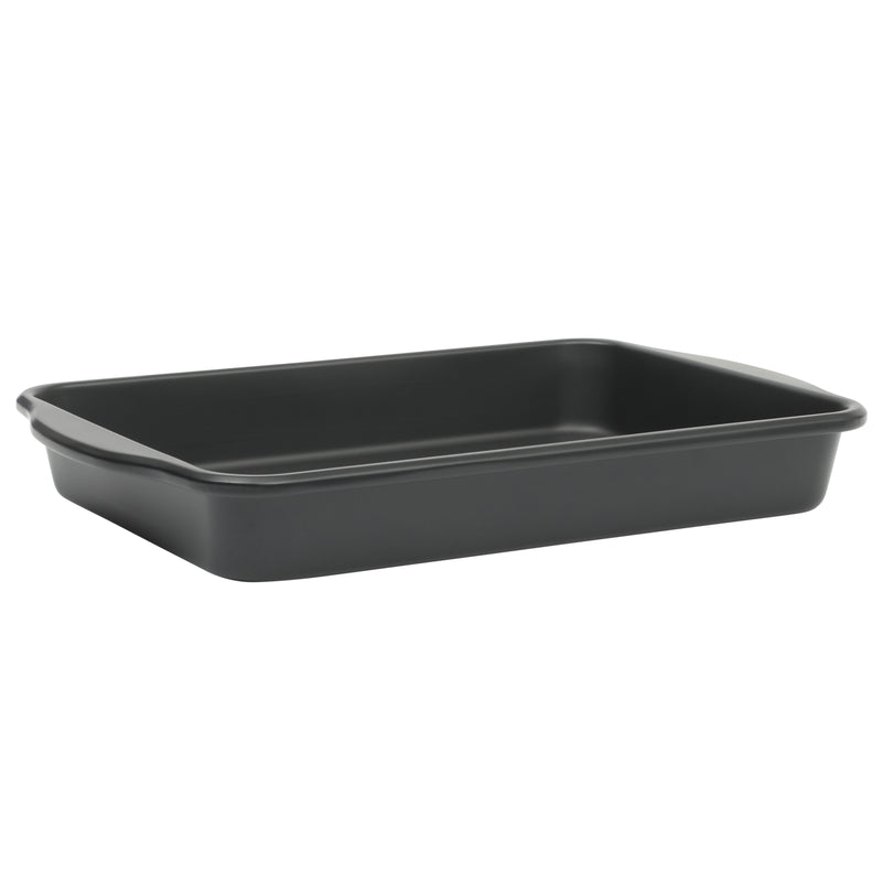 Oster Teston 13" x 9" Carbon Steel Bake Pan - Matte Black - Rectangle - Color Label