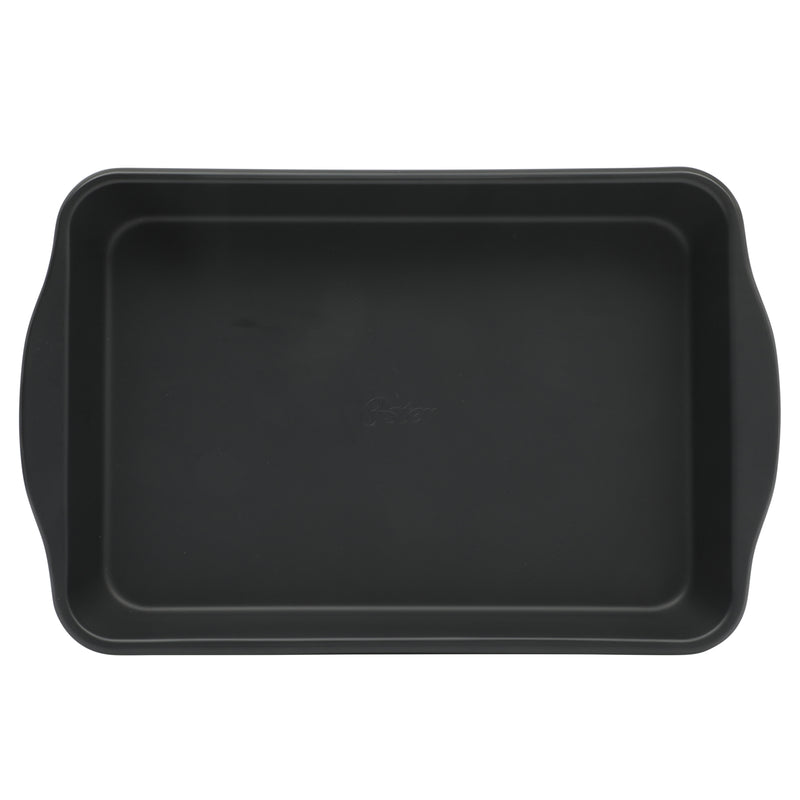 Oster Teston 13" x 9" Carbon Steel Bake Pan - Matte Black - Rectangle - Color Label