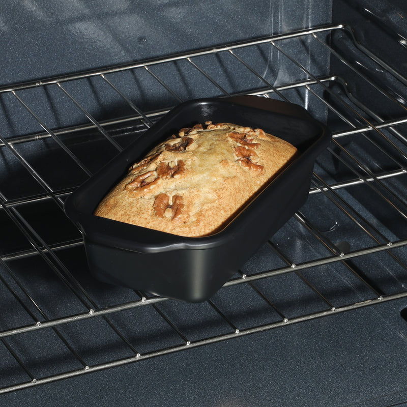 Oster Teston 9" x 4.8" Carbon Steel Loaf Pan - Matte Black - Color Label