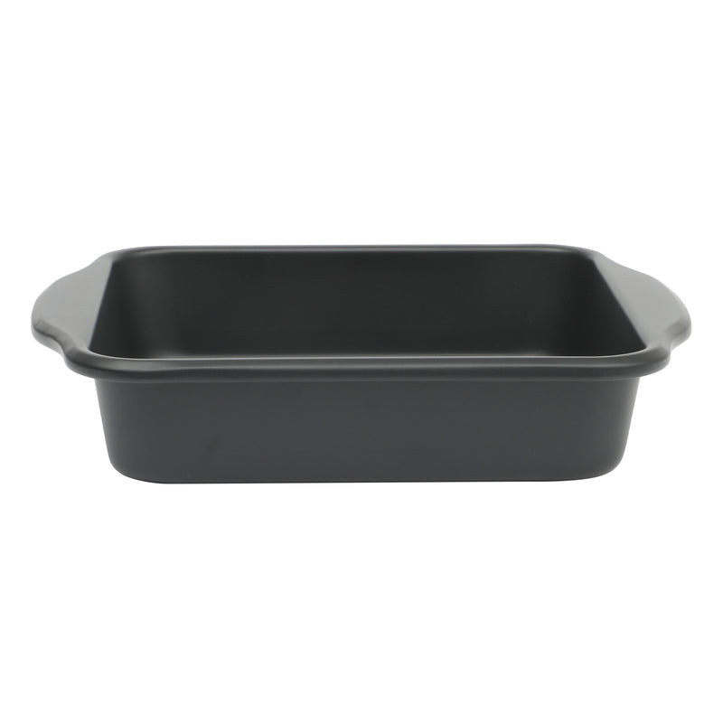 Oster Teston 8" Carbon Steel Cake Pan - Matte Black - Square - Color Label