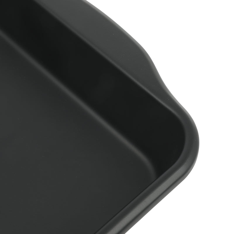 Oster Teston 8" Carbon Steel Cake Pan - Matte Black - Square - Color Label
