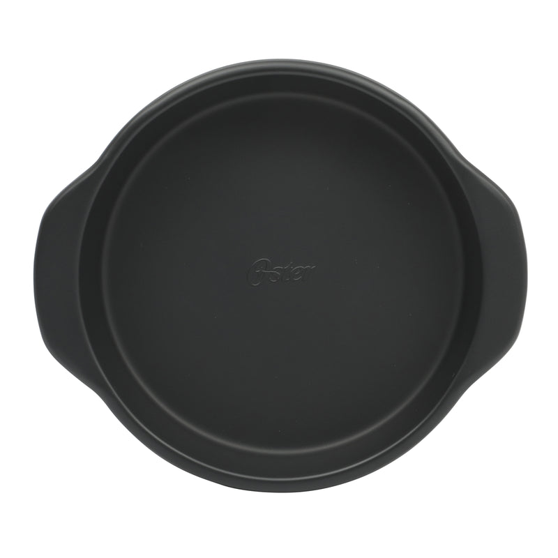 Oster Teston 9" Carbon Steel Cake Pan - Matte Black - Round - Color Label