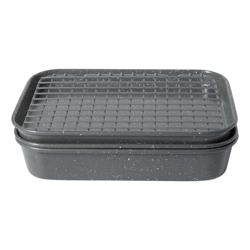 Oster Greystone 4pc Carbon Steel Toast Oven Bake Set - Gift Box